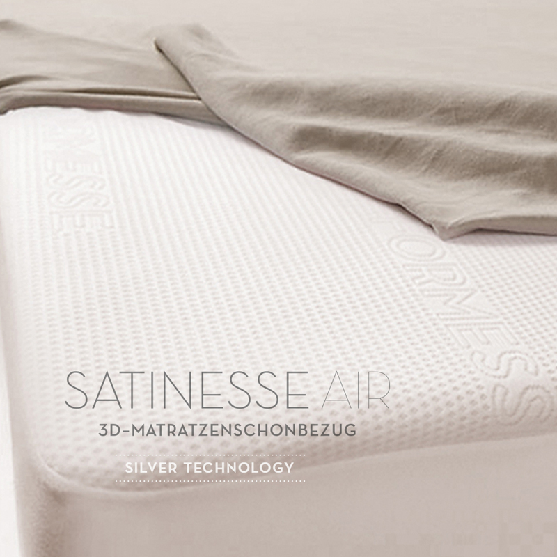 Satinesse Air Silver Schonbezug wollweiss