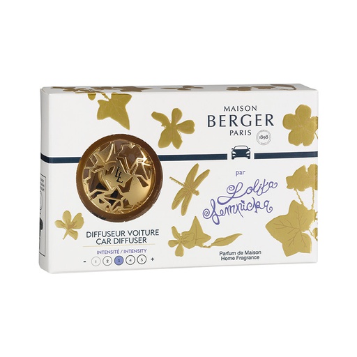 [BERG00308] Maison Berger Auto Diffusor Set  Lolita Lempicka - Or satiné